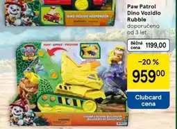 Tesco Paw Patrol Dino Vozidlo Rubble nabídka