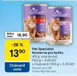 Tesco Pet Specialist Konzerva pro kočky nabídka