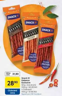 Tesco SNACK IT Kabanos exclusive nabídka