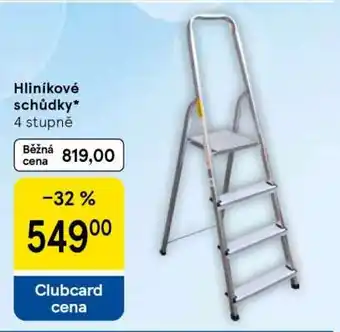 Tesco Hliníkové schůdky nabídka