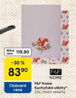 Tesco F&F Home Kuchyňské utěrky nabídka