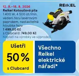 Tesco Reikel Kotoučová pila nabídka