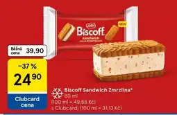 Tesco Biscoff Sandwich Zmrzlina nabídka