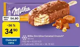 Tesco Milka Zmrzlina Caramel Crunch nabídka