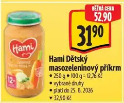 Albert Hami dětský masozeleninový příkrm nabídka