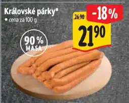 Albert Královské párky nabídka