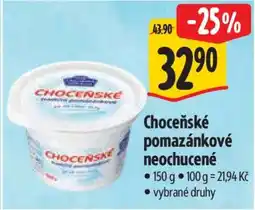 Albert Choceňské pomazánkové neochucené nabídka