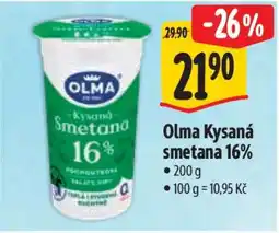 Albert Olma Kysaná smetana 16% nabídka