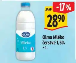 Albert Olma MLÉKO ČERSTVÉ 1,5 % nabídka