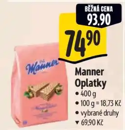 Albert Manner oplatky nabídka