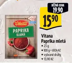 Albert Vitana Paprika mletá nabídka