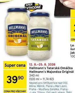 Tesco Hellmann's Majonéza Originál nabídka