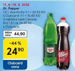 Tesco Dr. Pepper nabídka
