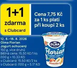 Tesco Olma Florian Jogurt ochucený, 150 g, více druhů nabídka