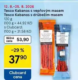 Tesco Tesco Kabanos s vepřovým masem nabídka