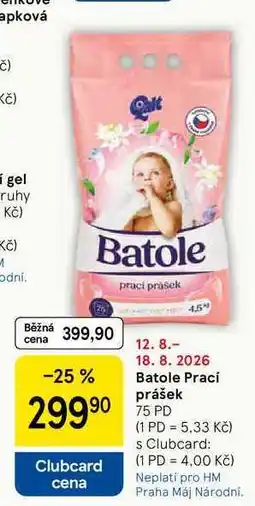 Tesco Batole Prací prášek, 75 PD nabídka