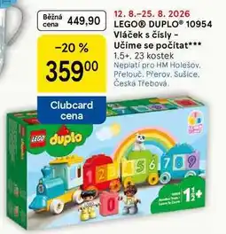 Tesco LEGO DUPLO 10954 Vláček s čísly - Učíme se počítat 1,5+, 23 kostek nabídka