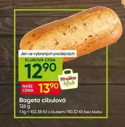 Hruška Bageta cibulová nabídka