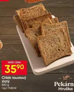 Hruška Chléb toustový zlatý nabídka
