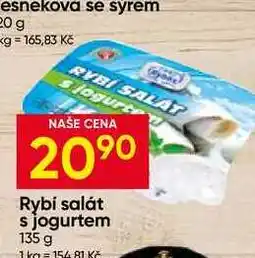 Hruška Rybí salát s jogurtem nabídka