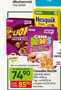 Hruška Nestlé Dětské cereálie 400g, vybrané druhy nabídka