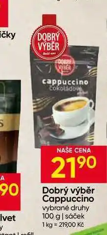 Hruška Dobrý výběr Cappuccino vybrané druhy nabídka