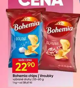 Hruška Bohemia chips, Vroubky vybrané druhy nabídka
