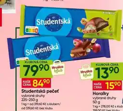 Hruška Studentská pečeť vybrané druhy nabídka