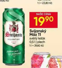 Hruška Svijany Svijanský máz 11° světlý ležák 0,5l (plechovka) nabídka