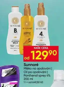 Hruška Sunnoré Mléko na opalování nabídka