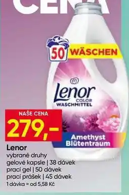 Hruška Lenor gelové kapsle 38 dávek nabídka