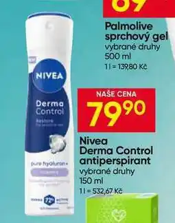 Hruška Nivea Derma Control pure hyaluron antiperspirant vybrané druhy nabídka