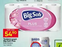 Hruška BigSoft Toaletni papir 8 ks 2vrstvý nabídka