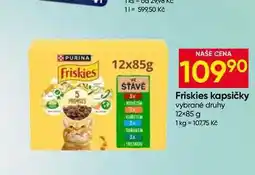 Hruška Friskies kapsičky vybrané druhy 12× nabídka