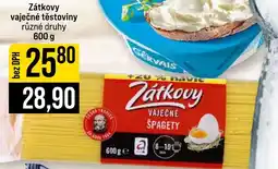 Jip Zátkovy vaječné těstoviny nabídka