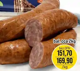 Jip Klobása vesnická papriková pálivá nabídka