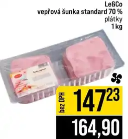 Jip Le&Co vepřová šunka standard 70% nabídka