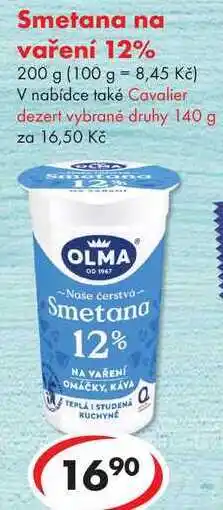 CBA Smetana na vaření 12% nabídka