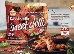 Billa Kuřecí křídla sweet chilli cena za nabídka