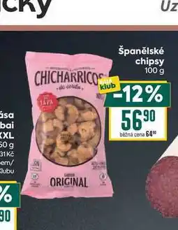 Billa Španělské chipsy nabídka