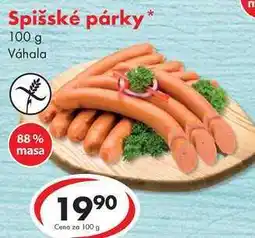 CBA Spišské párky nabídka
