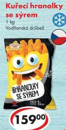 CBA Kuřecí hranolky se sýrem nabídka