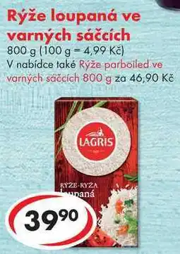 CBA Rýže loupaná ve varných sáčcích nabídka