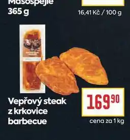 Billa Vepřový steak z krkovice barbecue cena za nabídka