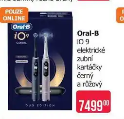 Teta Oral-B iO 9 elektrické zubní kartáčky černý a růžový nabídka