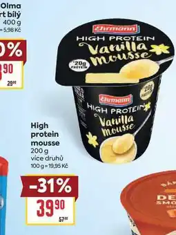 Billa High protein mousse nabídka