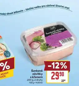 Billa Šunkové závitky s křenem nabídka