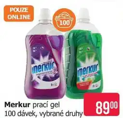 Teta Merkur prací gel 100 dávek, vybrané druhy nabídka