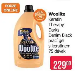 Teta Woolite Keratin Therapy Darks Denim Black prací gel s keratinem 75 dávek nabídka