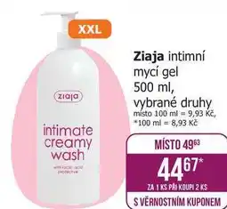 Teta Ziaja intimní mycí gel 500 ml, vybrané druhy nabídka